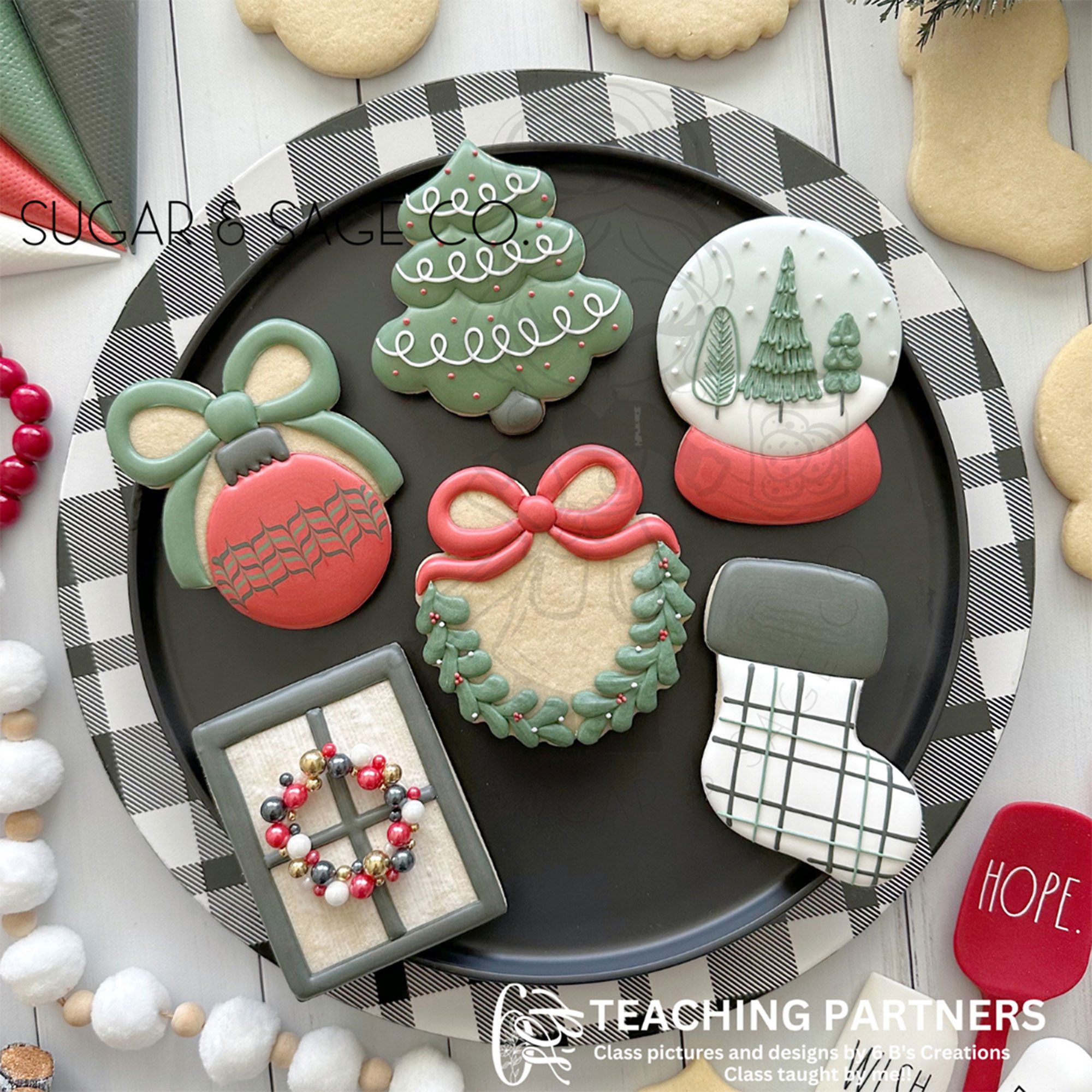 Cookie Decorating - Farmhouse Christmas at The Joyful Gourmet